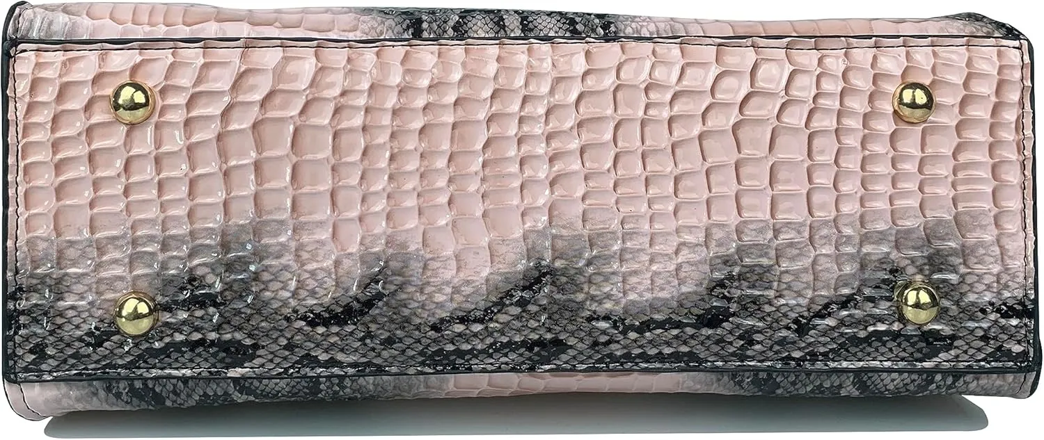 Women's Handbag Crocodile Embossed Pattern Top-Handle Shoulder Bag