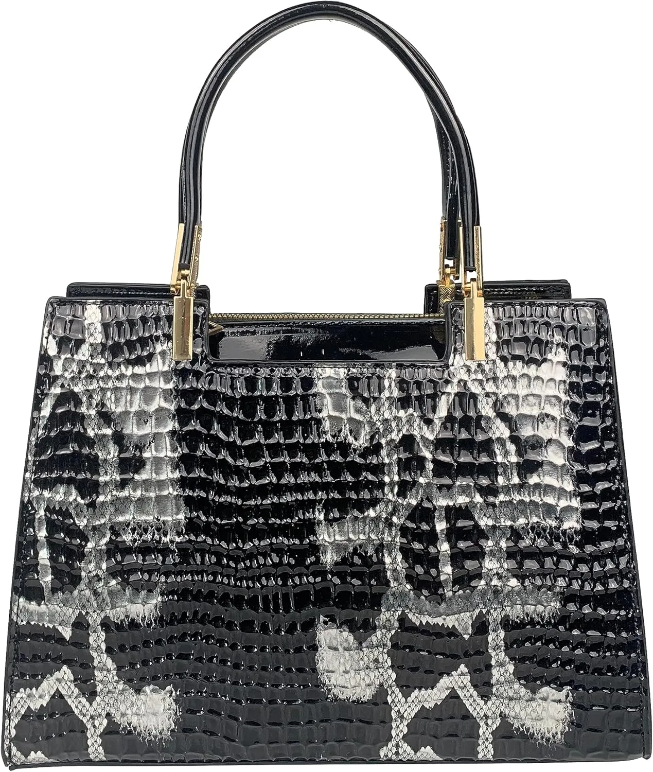 Women's Handbag Crocodile Embossed Pattern Top-Handle Shoulder Bag