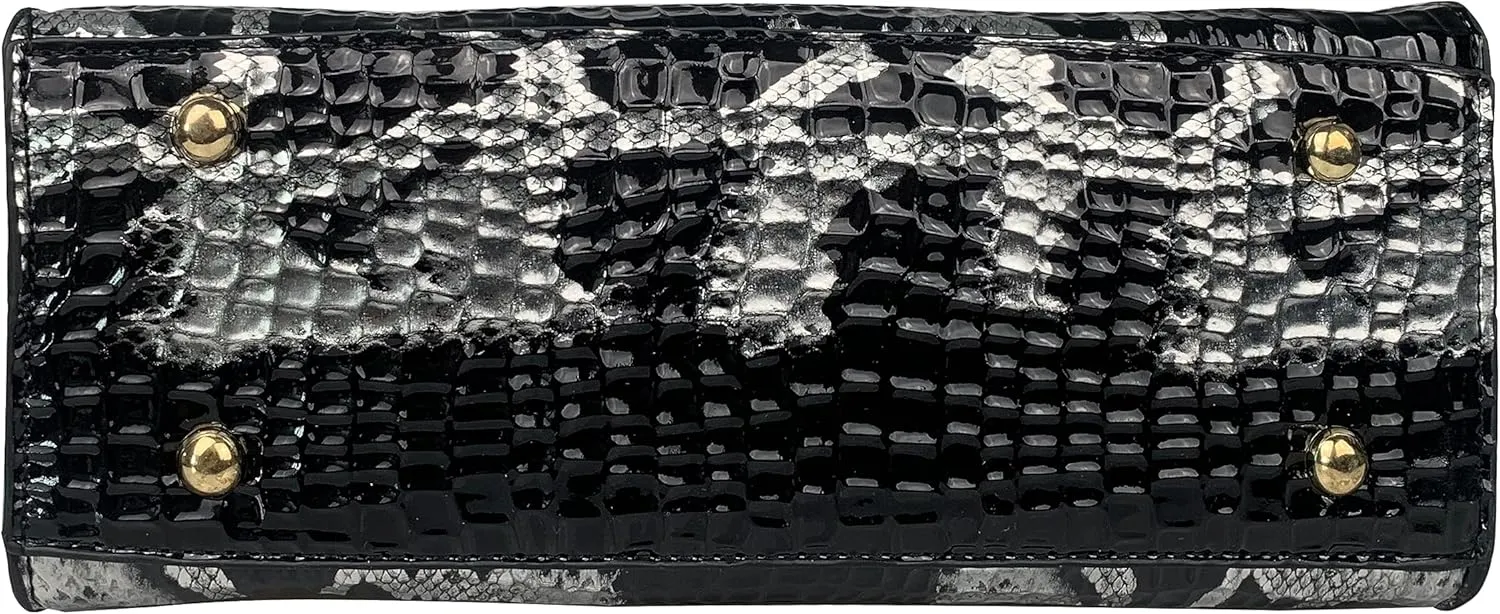 Women's Handbag Crocodile Embossed Pattern Top-Handle Shoulder Bag
