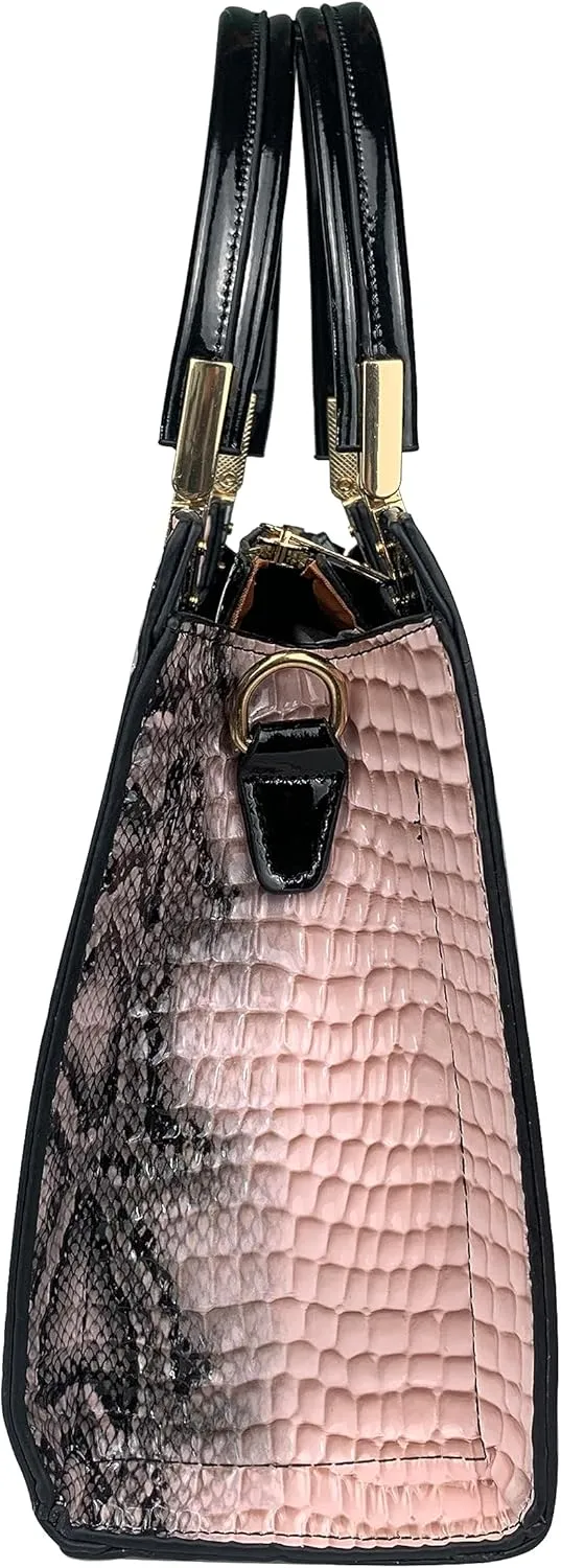 Women's Handbag Crocodile Embossed Pattern Top-Handle Shoulder Bag