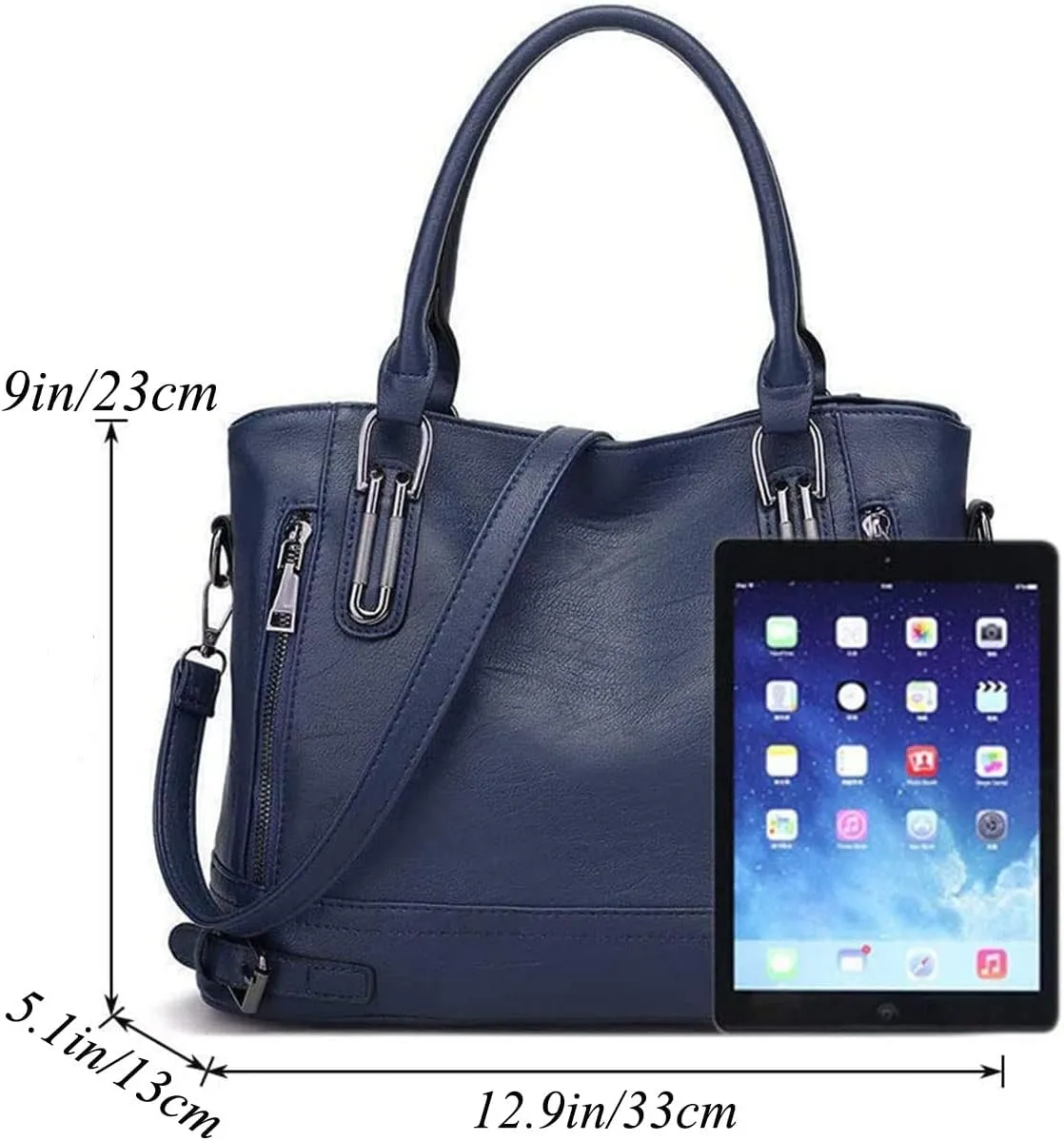 Women’s Leather Shoulder Handbags Crossbody Bags Hobo Totes Top-Handle Bag Satchel and Purse for Ladies