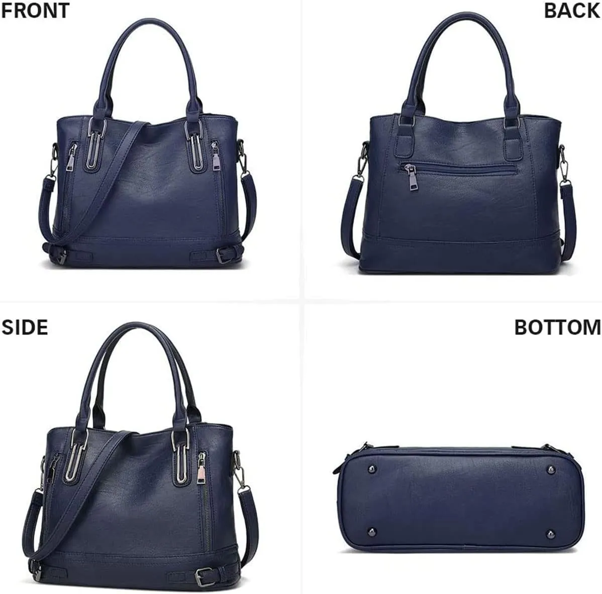 Women’s Leather Shoulder Handbags Crossbody Bags Hobo Totes Top-Handle Bag Satchel and Purse for Ladies