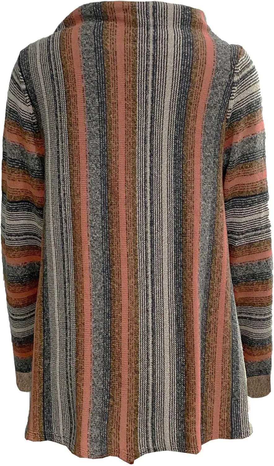 Women's Open Front Knited Tassels Slash Loose Cardigan Crew Neck Speckled Fringe Sweater Outwear
