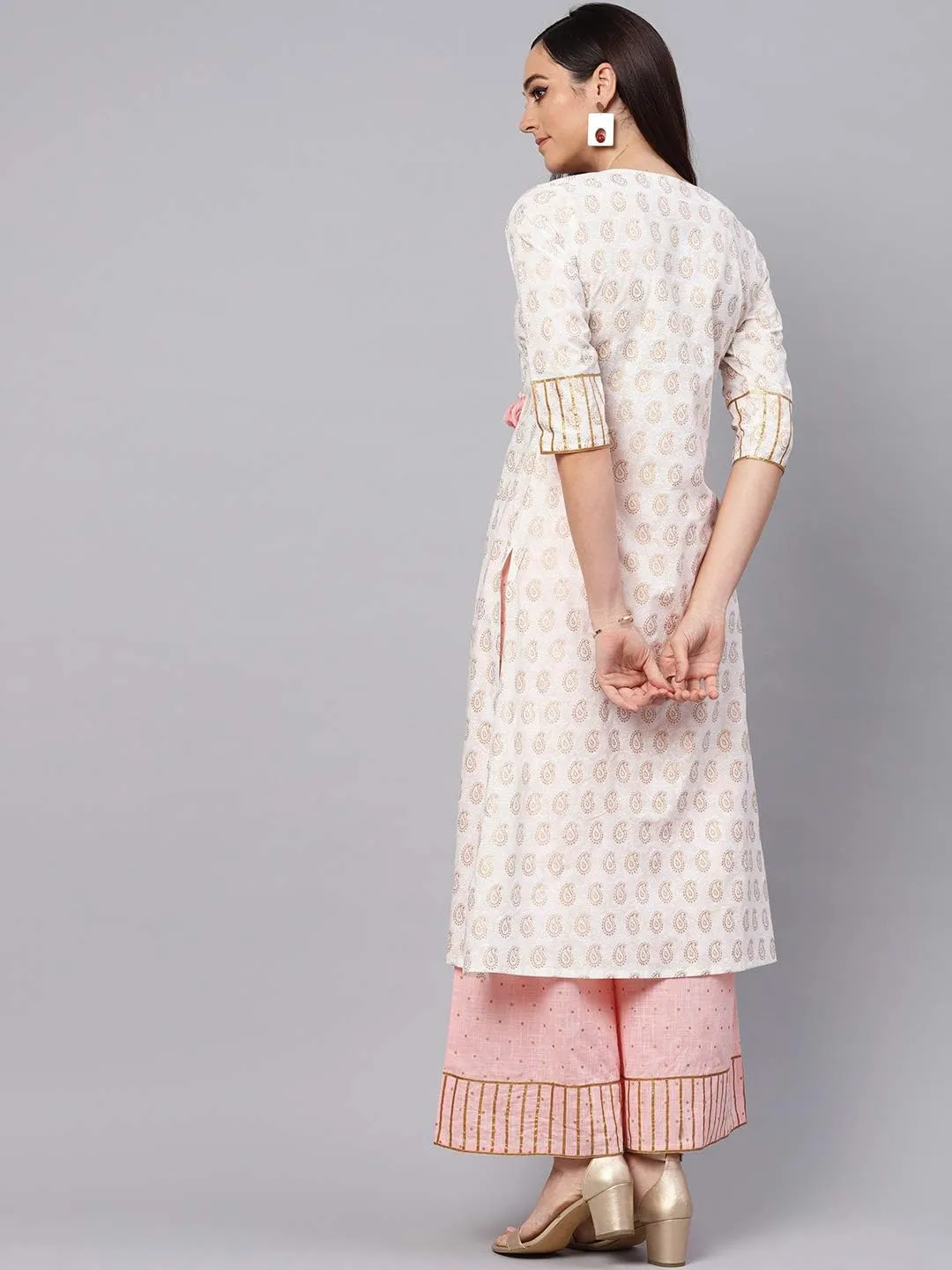 Women's Print Kurta Printed Palazzo