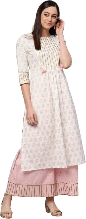 Women's Print Kurta Printed Palazzo