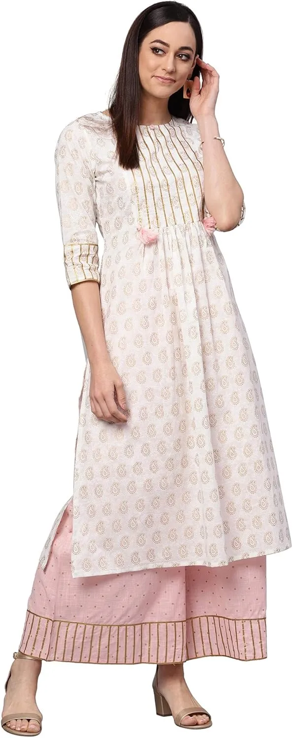 Women's Print Kurta Printed Palazzo