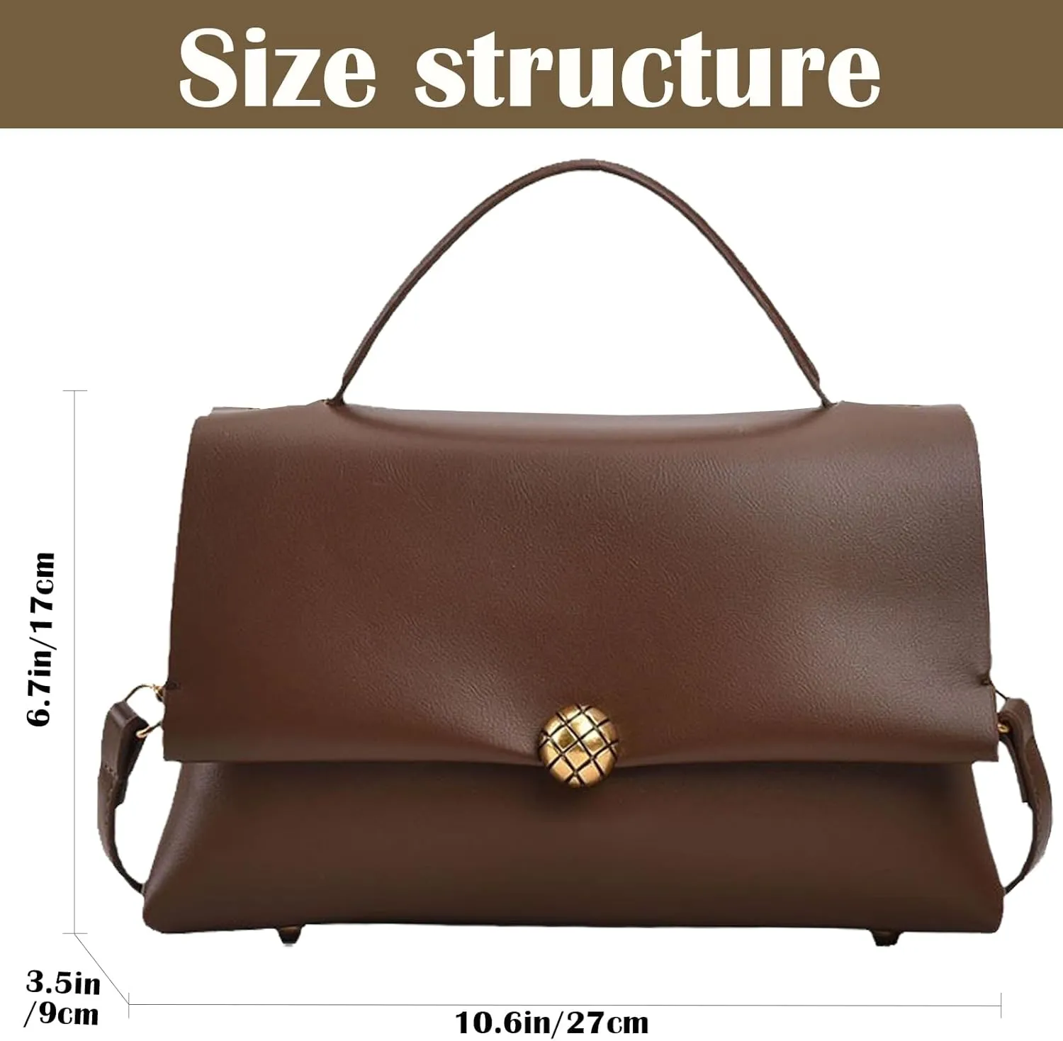 Women's Top Handle Purse Vintage Ladies Crossbody Purses Top Handle Handbags Satchel Bags for Women