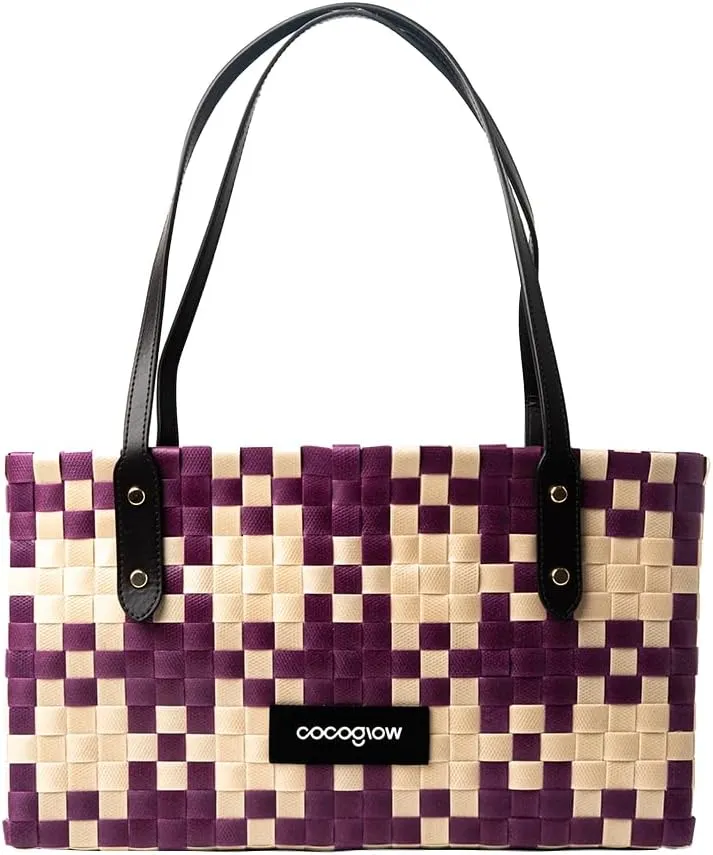 Women's Woven Bag，PP eco-Friendly Bag,Trendy Travel Bag，Handbag，Top-Handle，Shoulder Bags