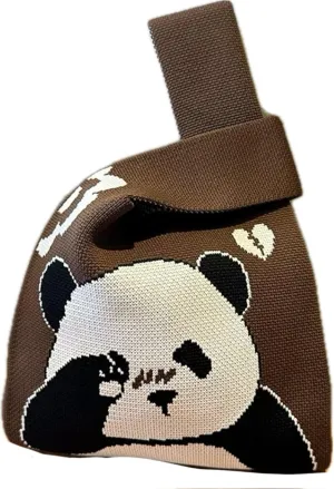 Women's Wrist bag Sleeve Knot Pouch Cute Handbag wristlet bags Portable Purse Gift Bag for Christmas