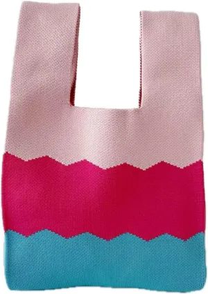 Women's Wrist Handbag Wristlet Handbag Sleeve Knot Pouch Portable Purse Tote Gift Bag Cute Pattern