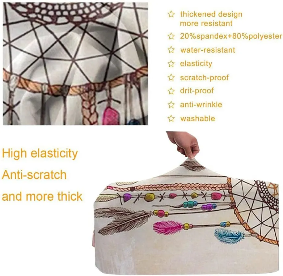 WONDERTIFY Dream Catcher Luggage Cover Dreamcatcher Ethnic Tribal Native Feathers Washable Suitcase Protector Anti-Scratch Suitcase Cover Fits 22-24 Inch