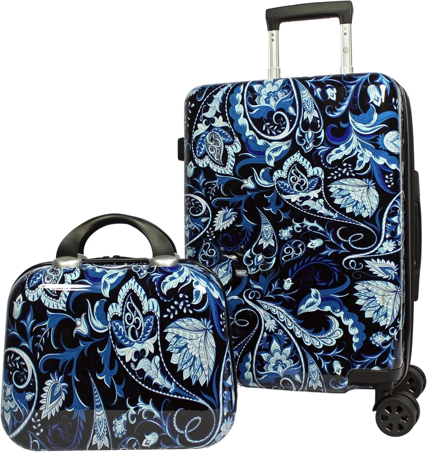 World Traveler Seasons Hardside 2-Piece Carry-On Spinner Luggage Set, Paisley, One_Size