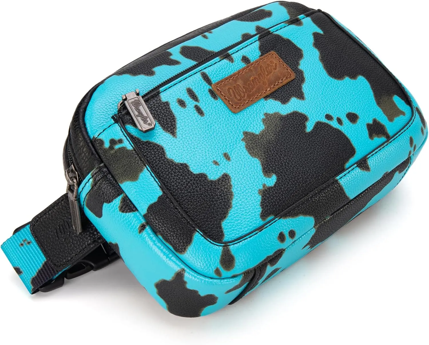 Wrangler Cow Print Waist Pack Western Belt Bag for Women with Adjustable Strap