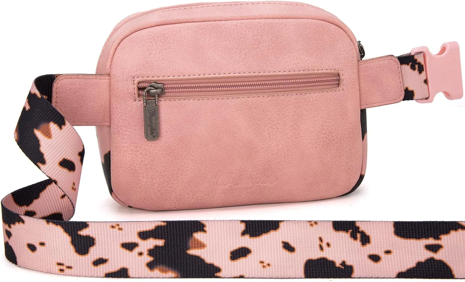 Wrangler Cow Print Waist Pack Western Belt Bag for Women with Adjustable Strap