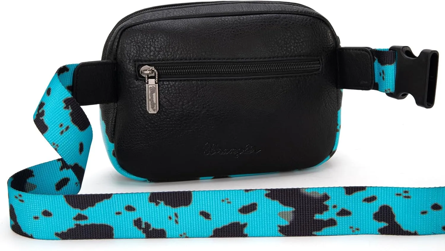Wrangler Cow Print Waist Pack Western Belt Bag for Women with Adjustable Strap