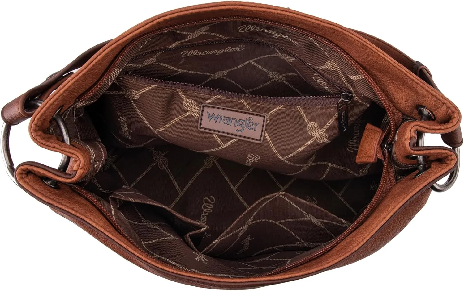 Wrangler Hobo Bags for Women Vegan Leather Top Handle Shoulder Purses and Handbags