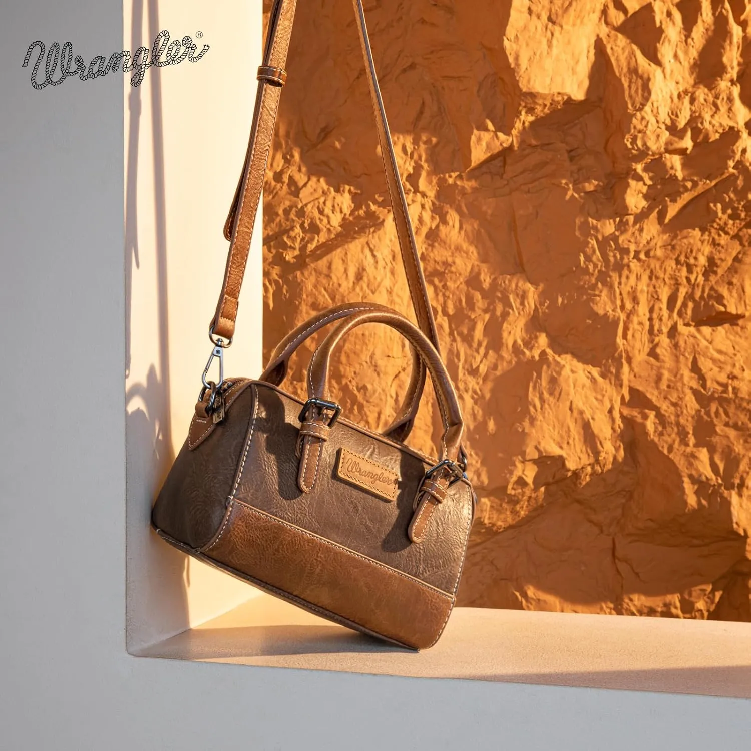 Wrangler Satchel Bags for Women Top-Handle Handbags Cute Crossbody Purses with Strap
