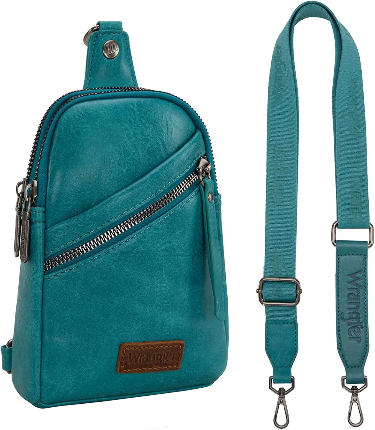 Wrangler Small Crossbody Sling Bags for Women Fanny Packs Chest Bag for Travel Gift