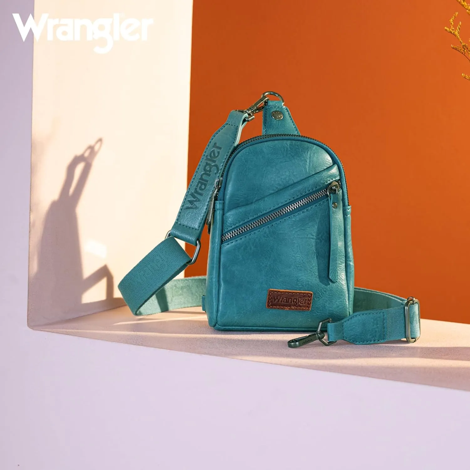 Wrangler Small Crossbody Sling Bags for Women Fanny Packs Chest Bag for Travel Gift