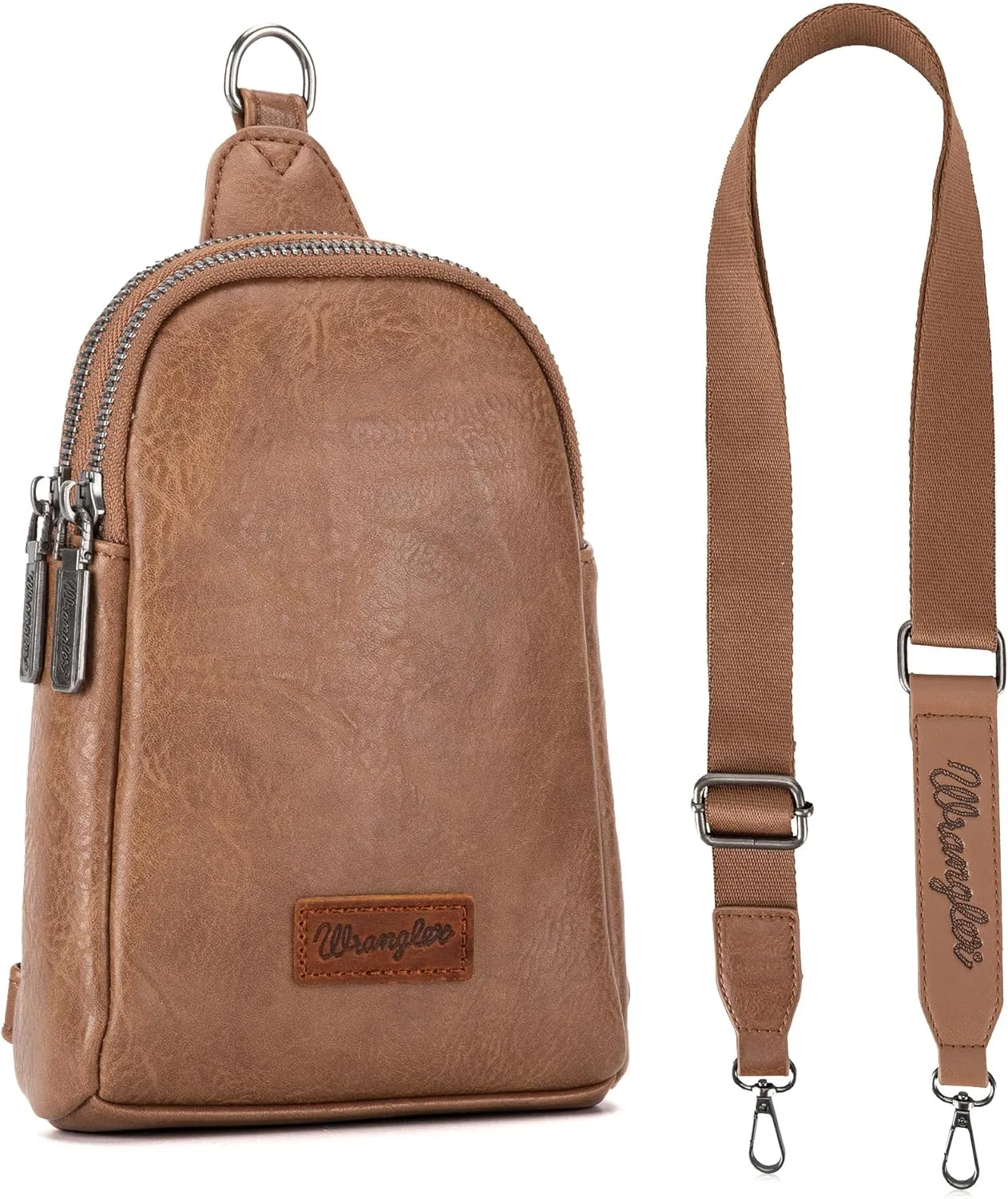 Wrangler Small Crossbody Sling Bags for Women Fanny Packs Chest Bag for Travel Gift