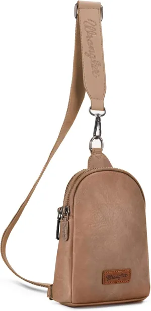 Wrangler Small Crossbody Sling Bags for Women Fanny Packs Chest Bag for Travel Gift