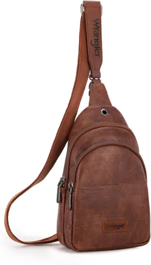 Wrangler Small Crossbody Sling Bags for Women Fanny Packs Chest Bag for Travel - Mother Day Gift