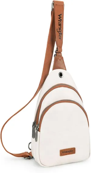 Wrangler Small Crossbody Sling Bags for Women Fanny Packs Chest Bag for Travel - Mother Day Gift