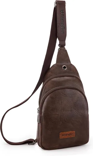 Wrangler Small Crossbody Sling Bags for Women Fanny Packs Chest Bag for Travel - Mother Day Gift