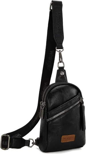 Wrangler Small Crossbody Sling Bags for Women Fanny Packs Chest Bag for Travel - Mother Day Gift