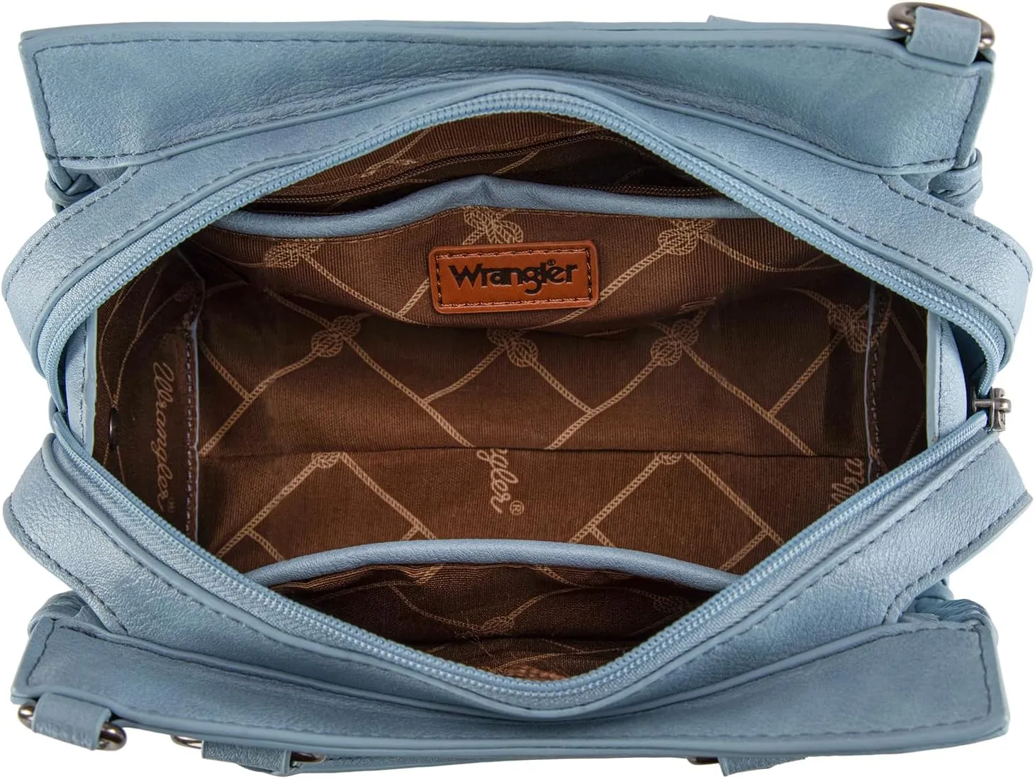 Wrangler Top Handle Bag for Women Woven Satchel Handbag