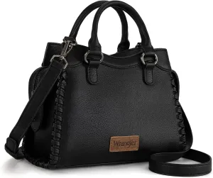 Wrangler Top Handle Bag for Women Woven Satchel Handbag