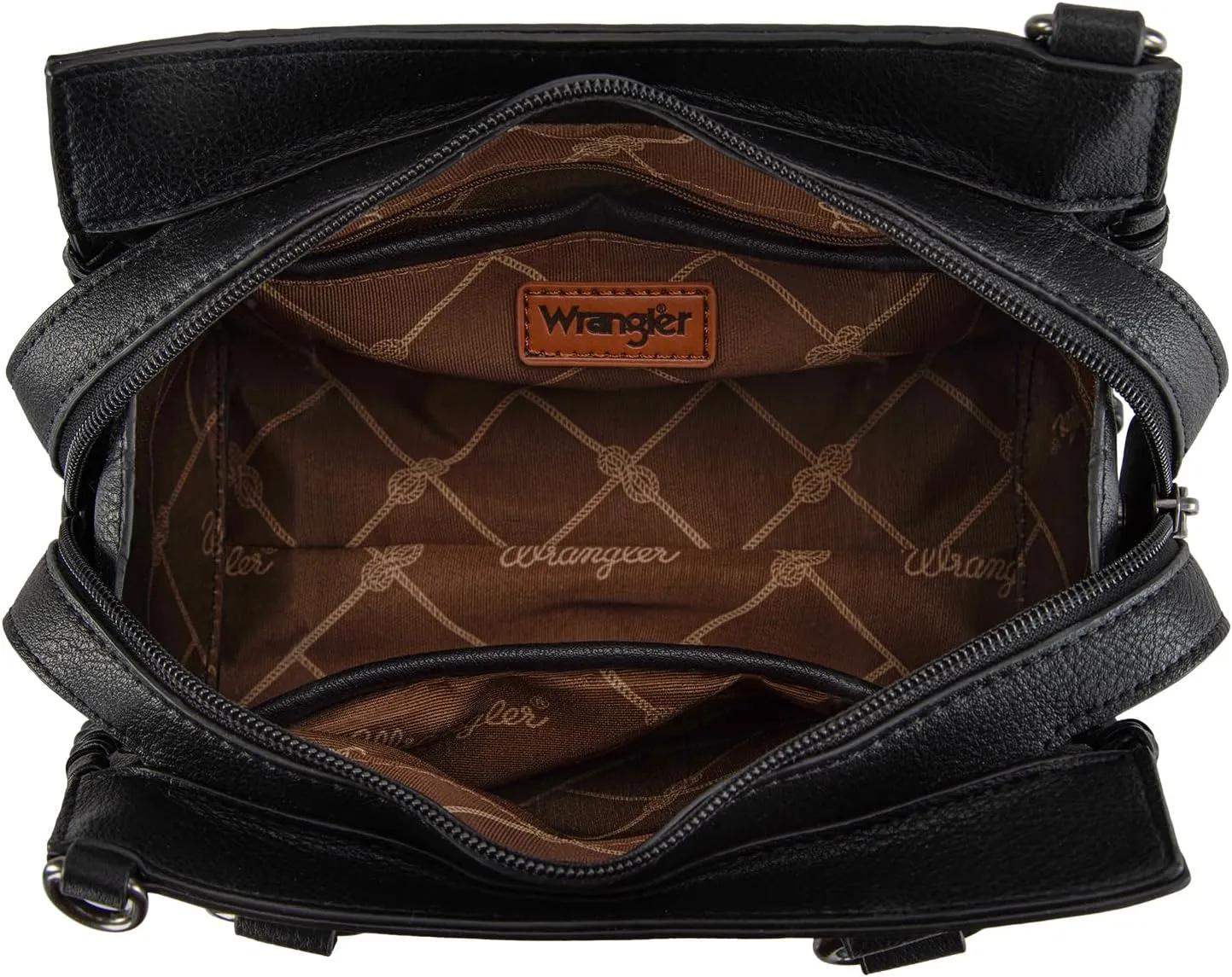 Wrangler Top Handle Bag for Women Woven Satchel Handbag