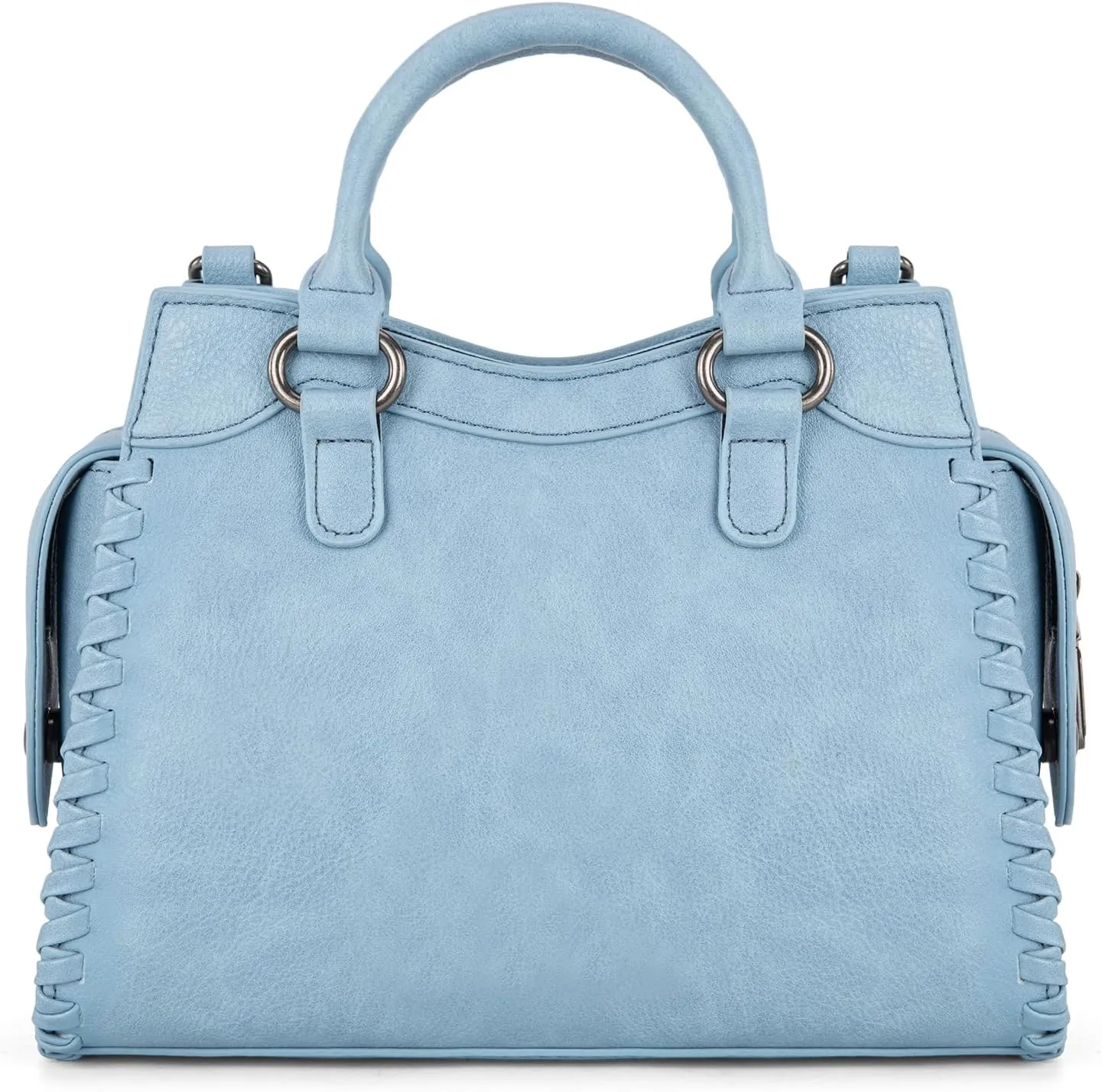 Wrangler Top Handle Bag for Women Woven Satchel Handbag