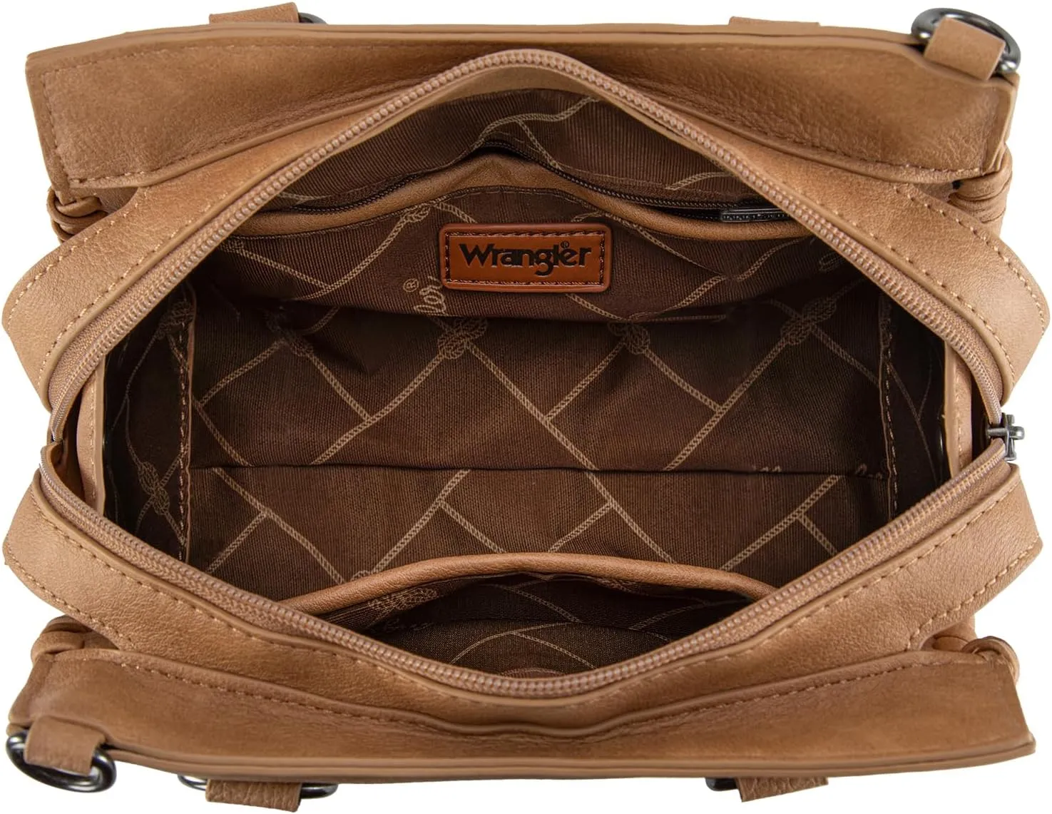Wrangler Top Handle Bag for Women Woven Satchel Handbag