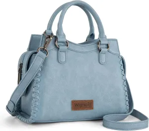 Wrangler Top Handle Bag for Women Woven Satchel Handbag