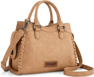 Wrangler Top Handle Bag for Women Woven Satchel Handbag