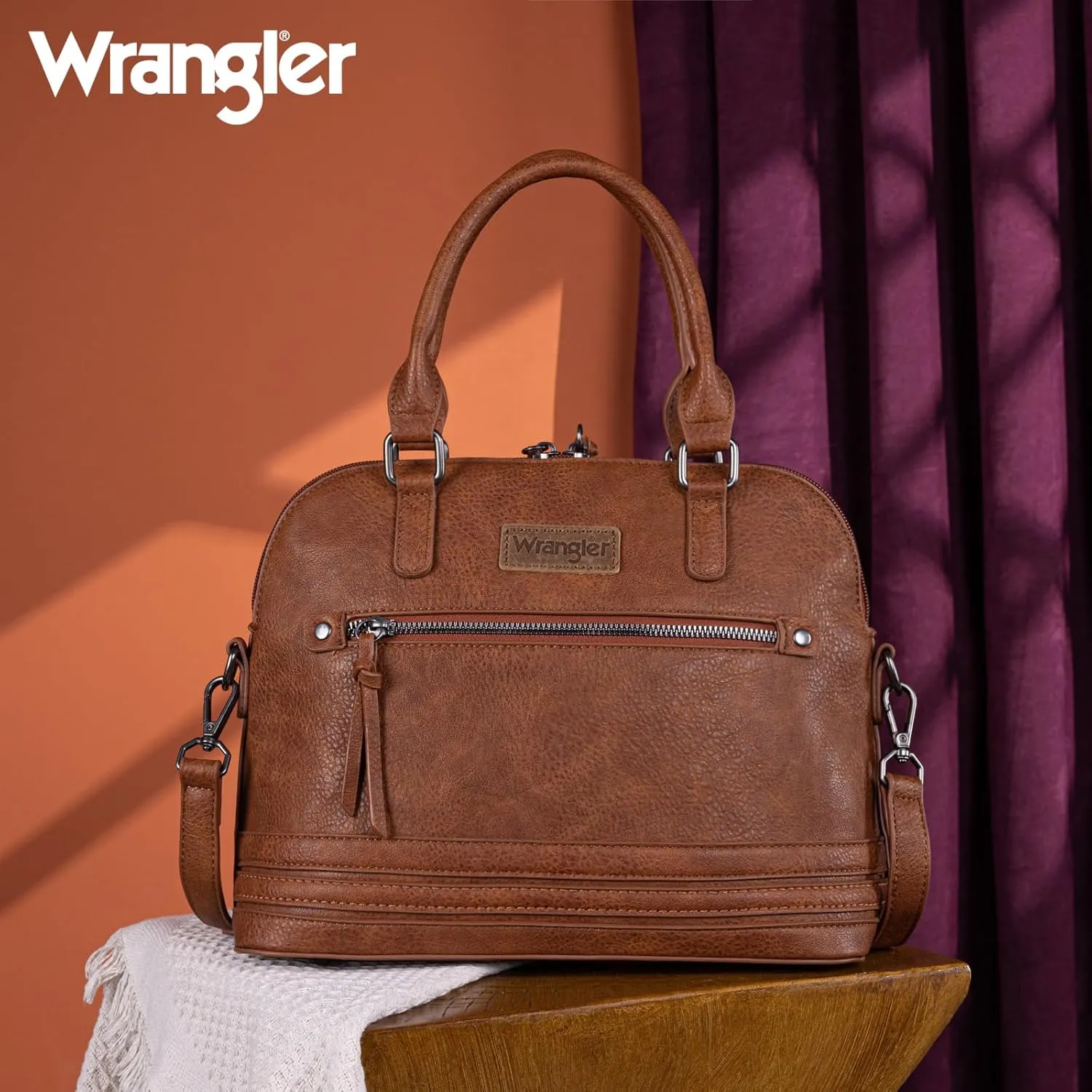 Wrangler Top-Handle Purse for Women Satchel Doctor Handbags