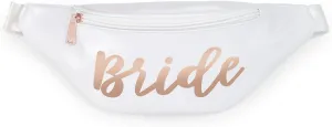 xo, Fetti Bachelorette Party Bride Fanny Pack - Single Bag | White   Rose Gold Bridal Shower Decorations, Bride To Be Gift, Bach Favor