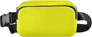 Yellow Bright Fanny Packs for Women Hip Pouch Belt Bag Waterproof Cartoon Crossbody Waist Purse