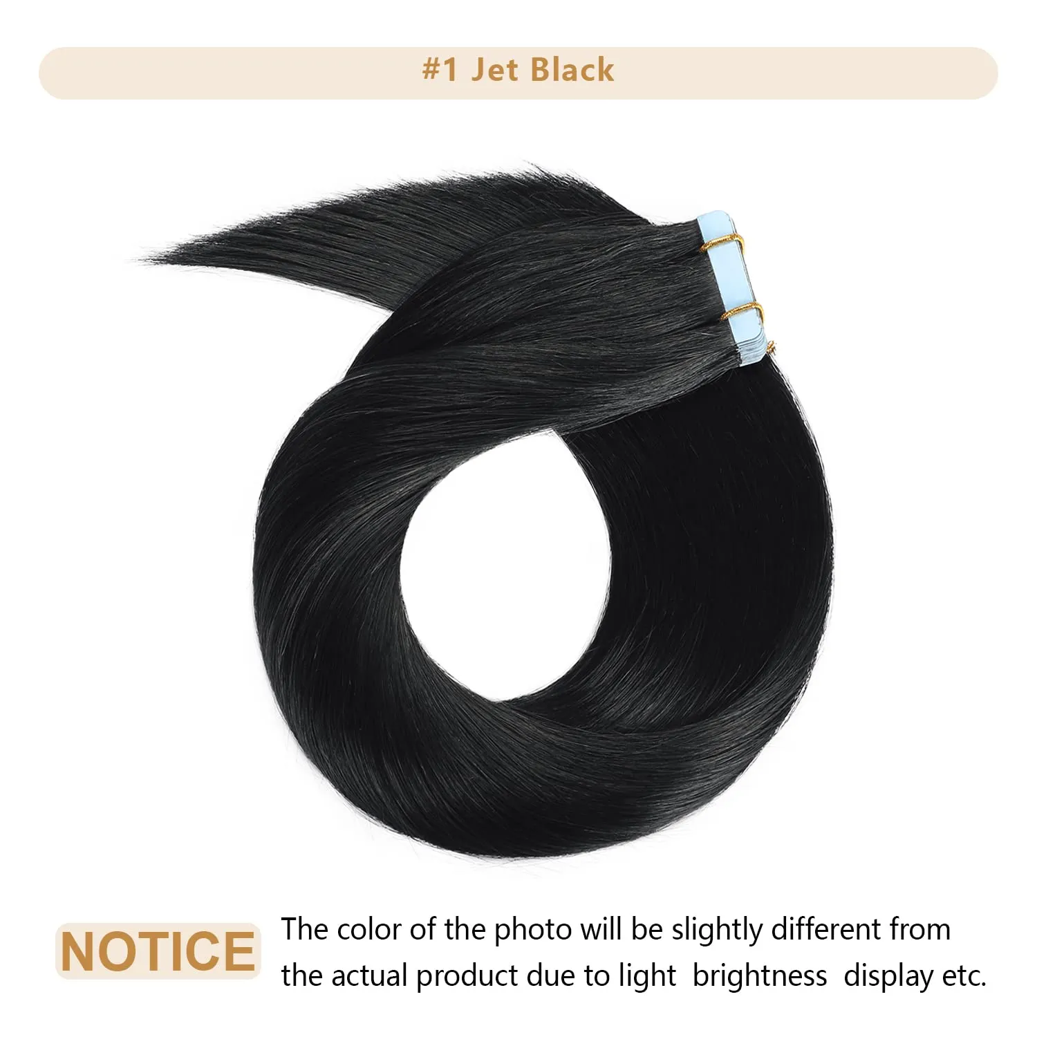 YILITE Tape in Human Hair Extensions 22 inches 20pcs 50g Silky Straight Human Hair Extensions Tape in Jet Black Color Tape in Hair Extensions