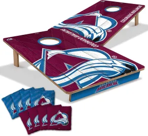 YouTheFan NHL 2’ x 3’ Wood Cornhole Game with Logo Bags