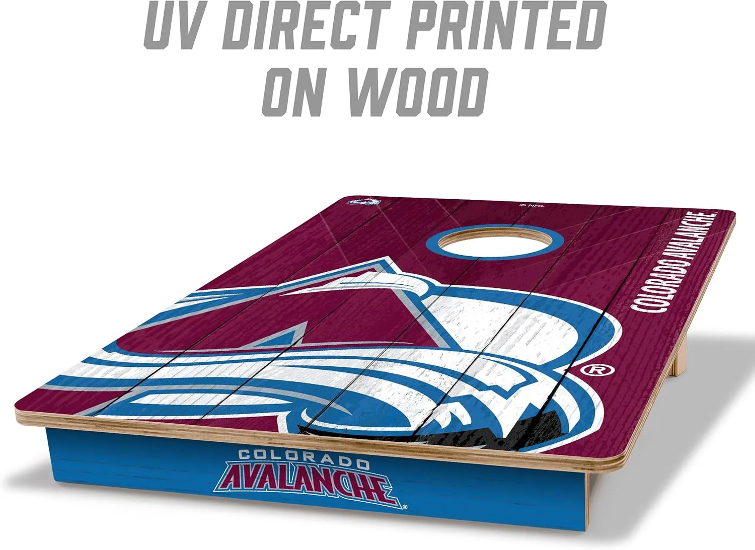 YouTheFan NHL 2’ x 3’ Wood Cornhole Game with Logo Bags