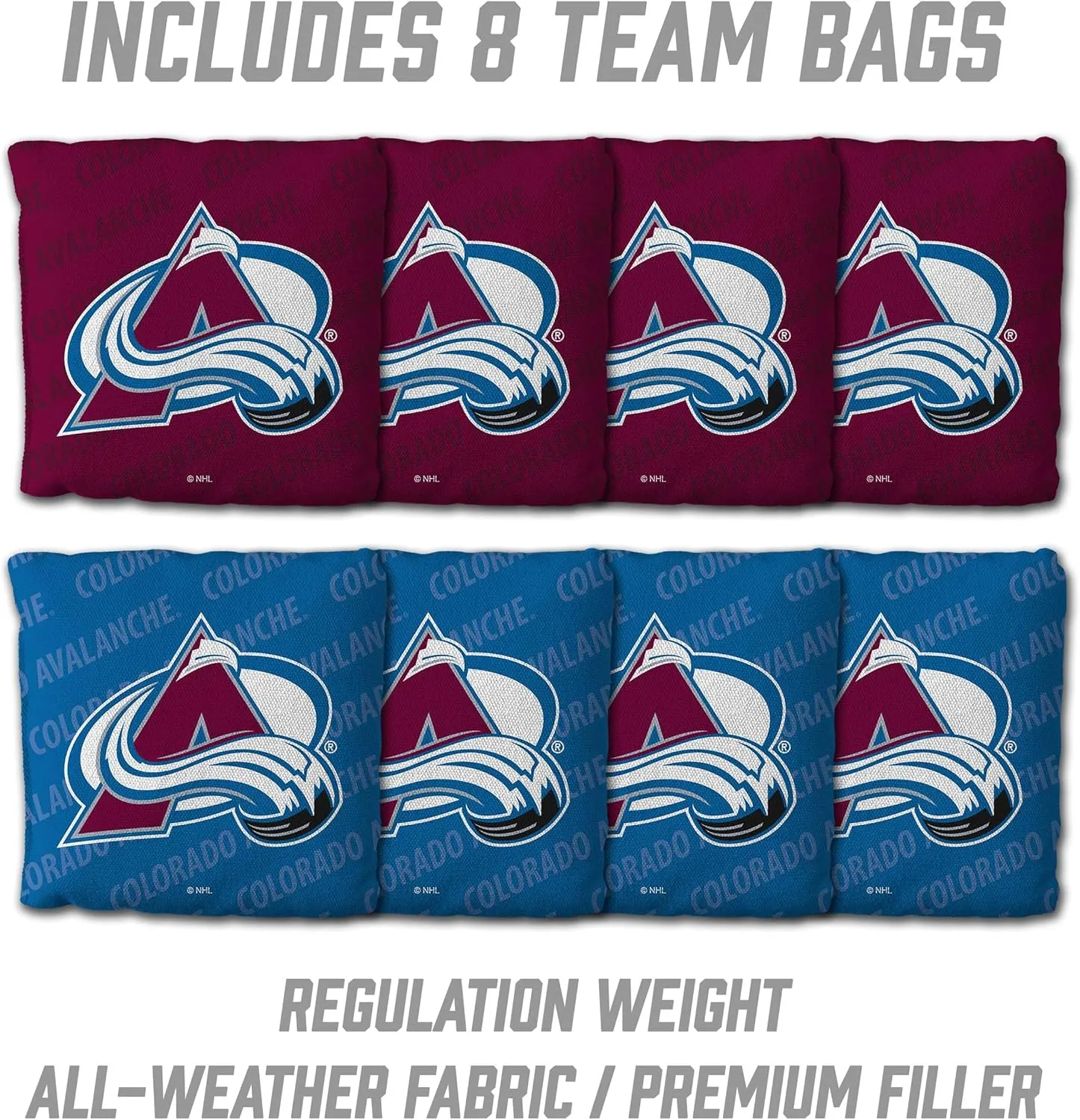 YouTheFan NHL 2’ x 3’ Wood Cornhole Game with Logo Bags