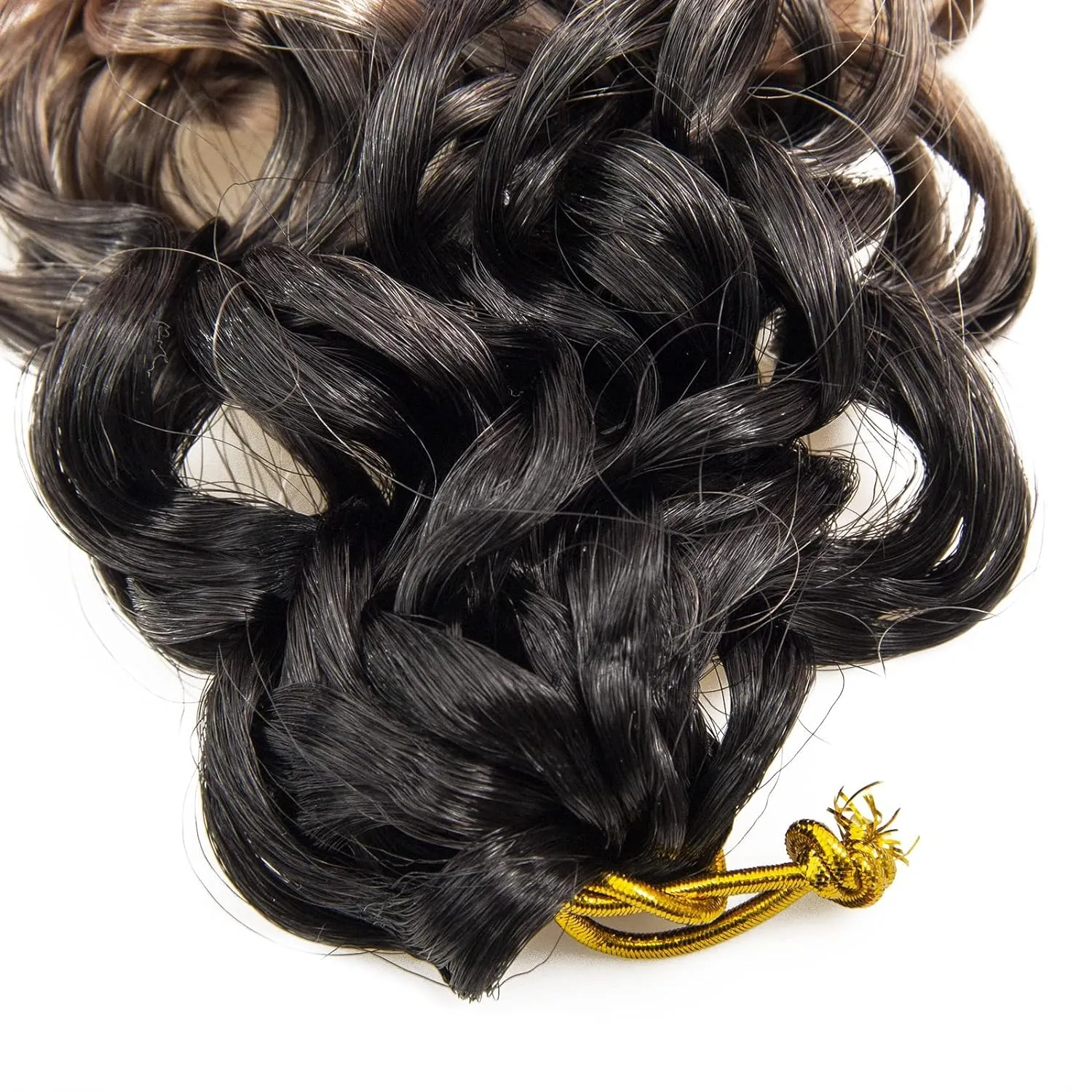 YXCHERISHAIR 8 Packs Curly Crochet Hair GoGo Curl Crochet hair for Women Deep Wave Braiding hair,Synthetic Bohemian Crochet Braid Water Wave Crochet hair Extensions(1B/27/613, 12inch)