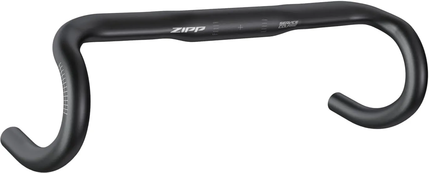 Zipp Speed Weaponry Service Course 70 Ergo Drop Handlebar - Aluminum, 31.8mm, 42cm, Bead Blast Black, B2
