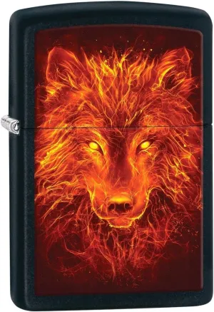 Zippo Lighter – Personalized Custom Message Engraved Windproof Wolf Lighter