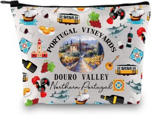 Zuo Bao Portugal Gift Douro Valley Gift Vineyard Cosmetic Bag Portugal Porto Wine Travel Scenic Wine Country Gift Portugal Vacation (PORTUGAL)